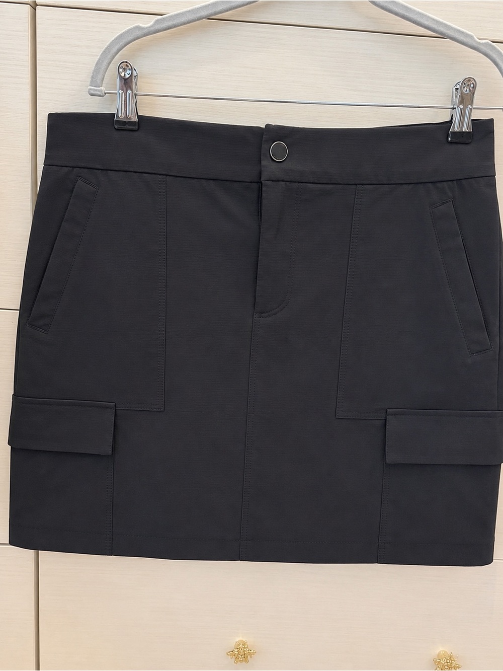 Athleta Black Athletic Trekkie Skort with Built-In Liner